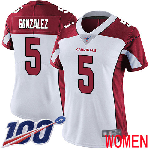 Arizona Cardinals Limited White Women Zane Gonzalez Road Jersey NFL Football #5 100th Season Vapor Untouchable